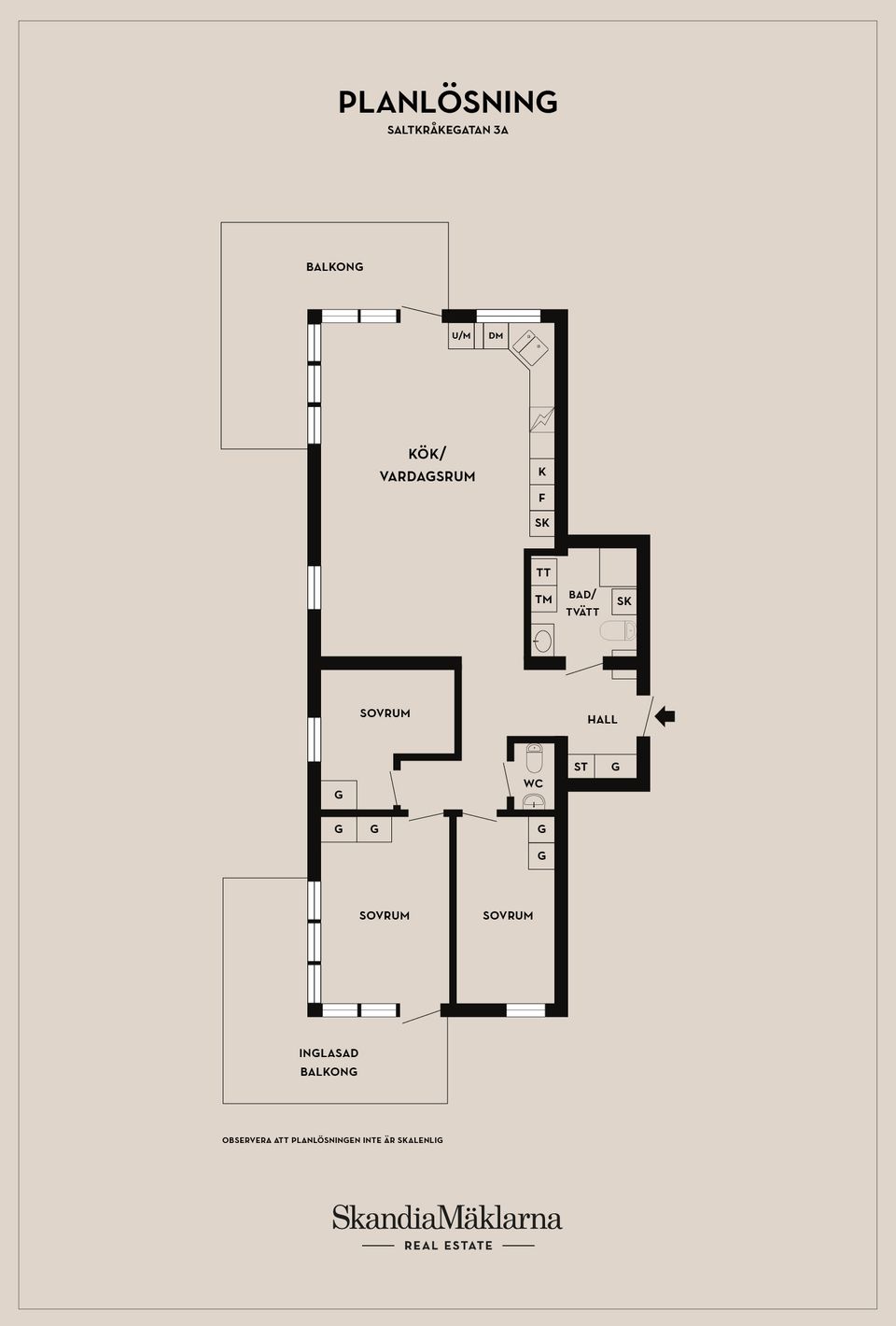 Bostadsrätt, Saltkråkegatan 3A, Västra Sjöstaden, Ystad