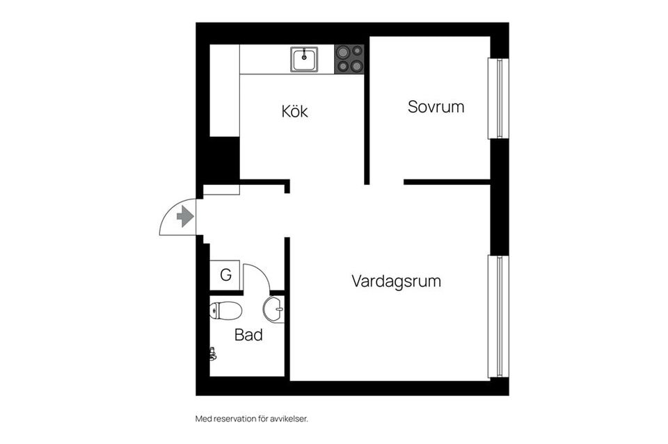 Bostadsrätt, Von Leesengatan 5c, Söder, Norrköping