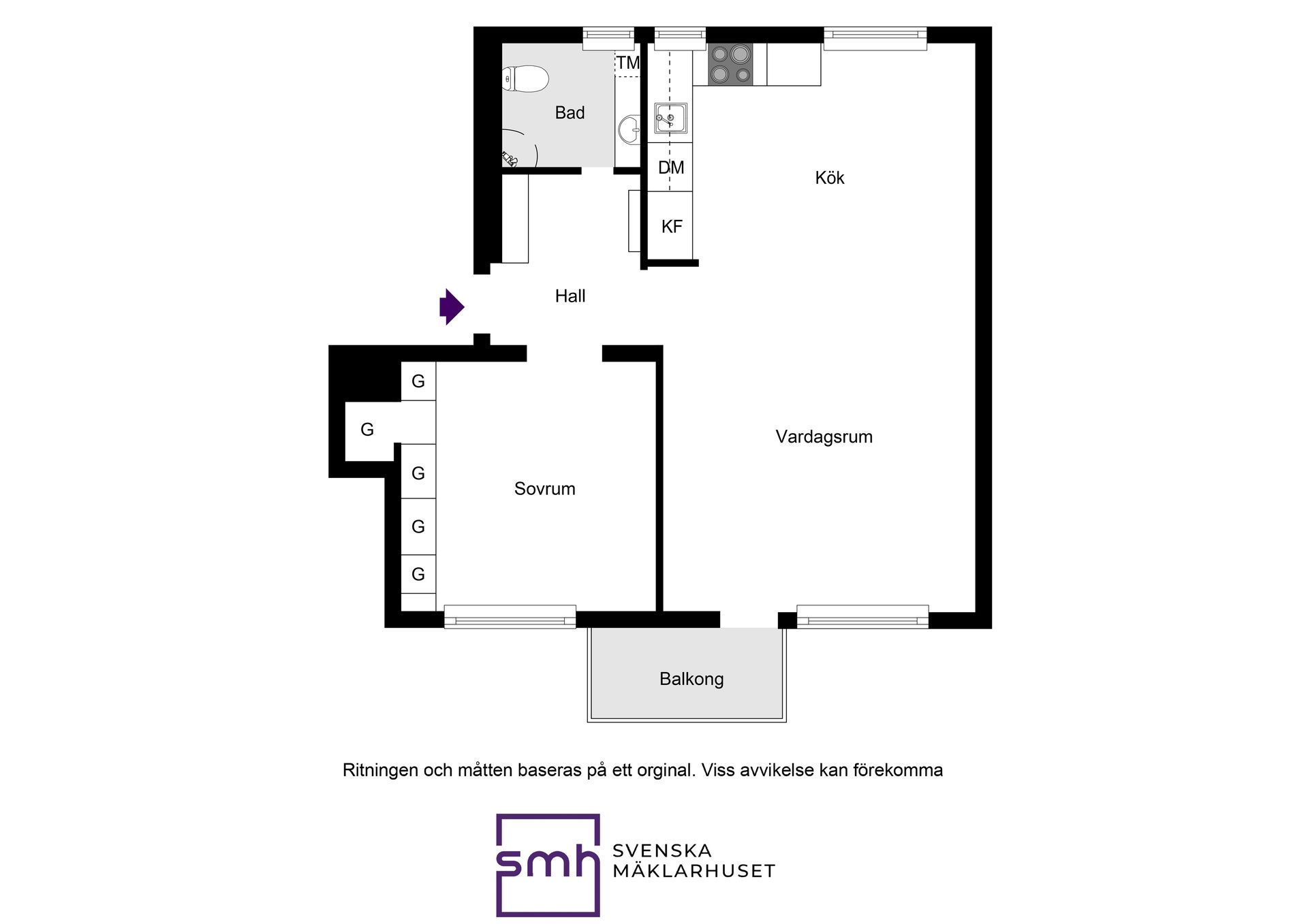 Bostadsrätt, Kinnekullevägen 23, Bromma / Traneberg, Stockholm
