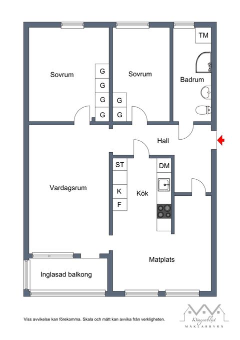 Bostadsrätt, Hjortronvägen 27, 1 tr, Tibble, Upplands-Bro