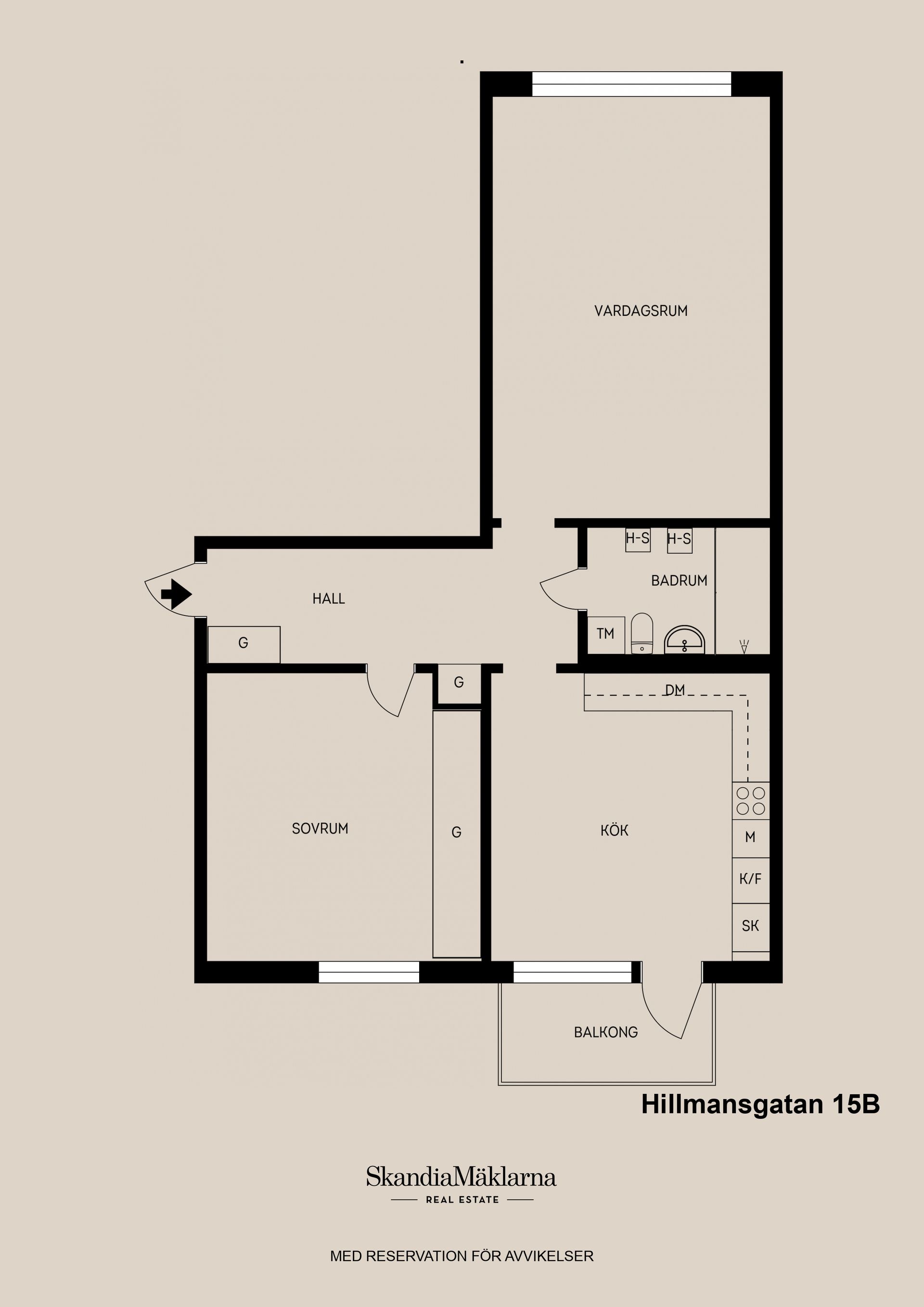Bostadsrätt, Hillmansgatan 15B, Brynäs, Gävle