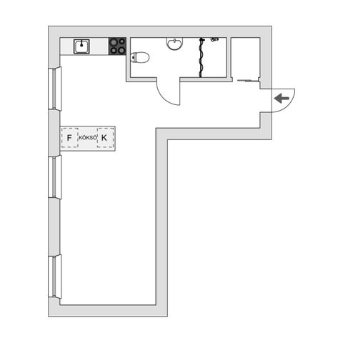 Bostadsrätt, Klostergången 7, Masthugget, Göteborg