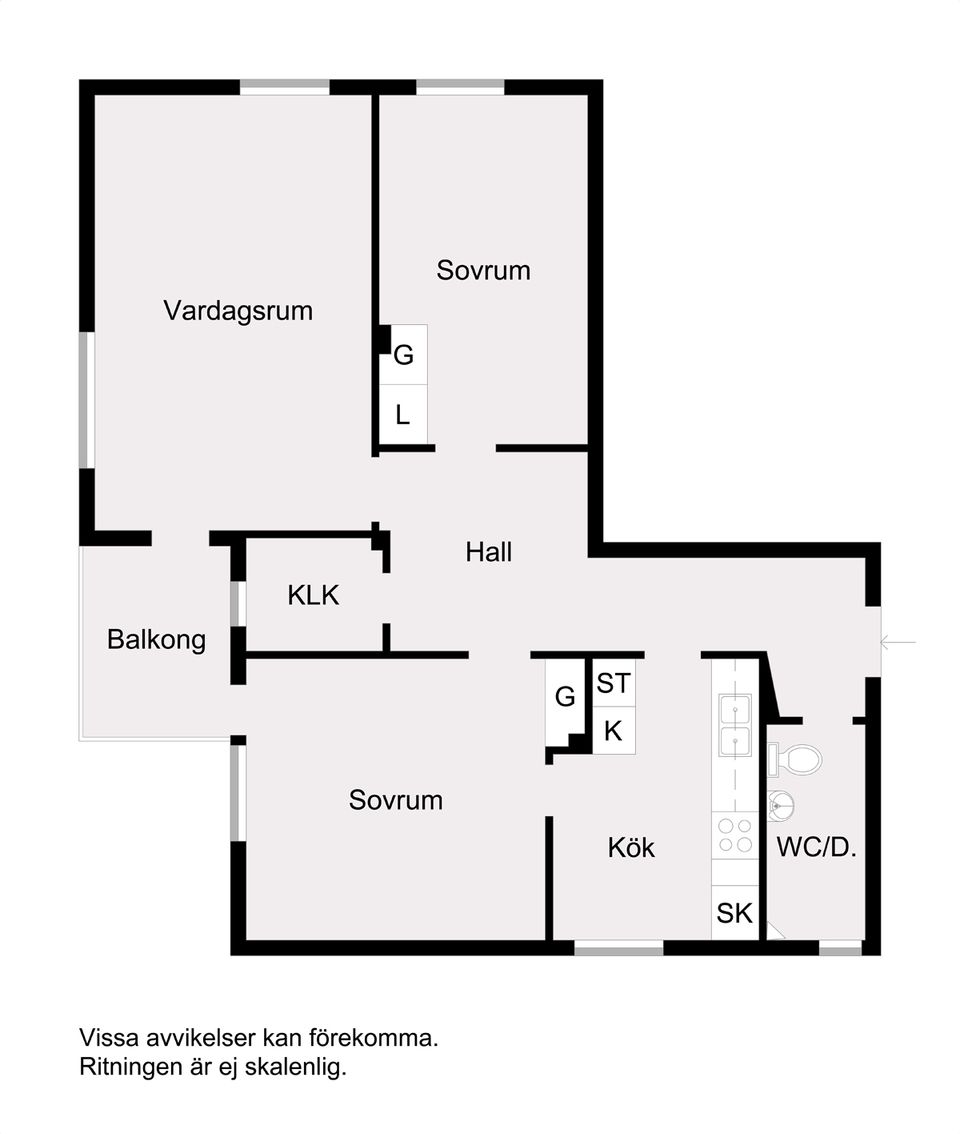 Bostadsrätt, Södergatan 5A, Centrala Märsta, Sigtuna