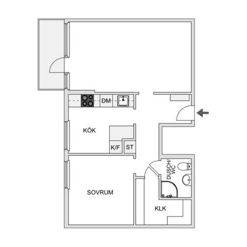 Bostadsrätt, Skepparegatan 18B, Trossö, Karlskrona