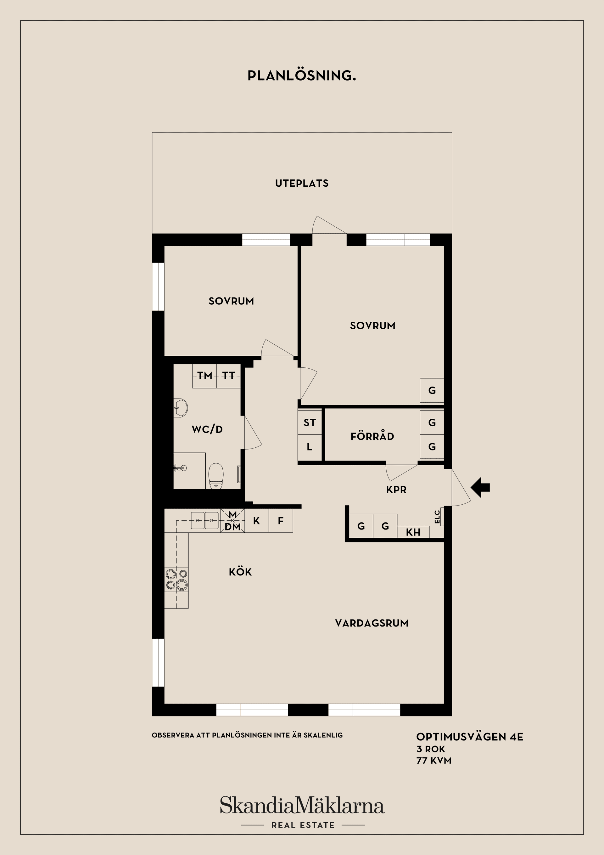 Bostadsrätt, Optimusvägen 4E, 19477, upplands väsby., Centralt, Upplands Väsby