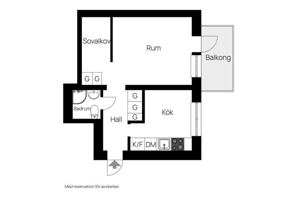 Bostadsrätt, Köpmangatan 26A, Centralt, Oskarshamn