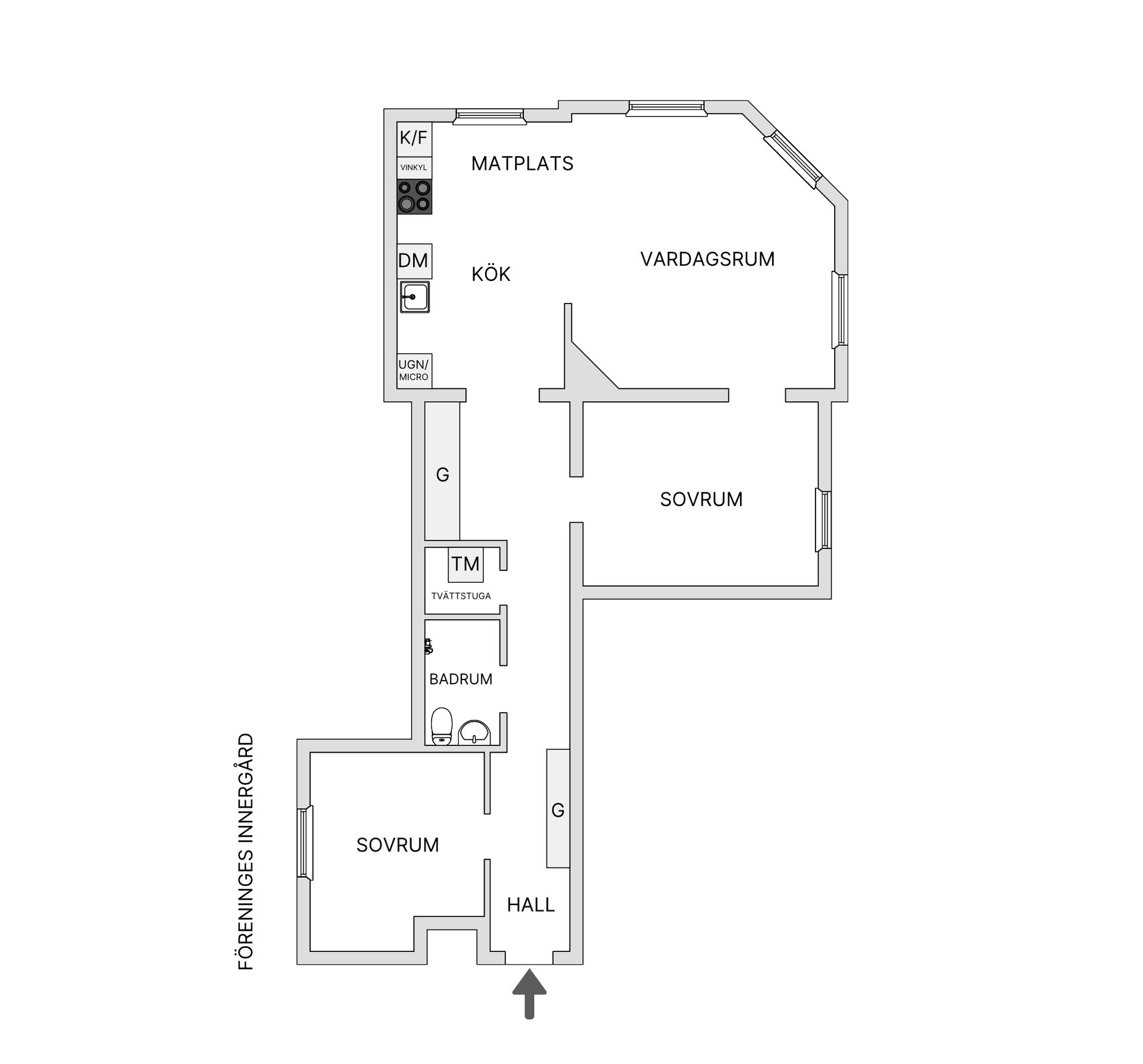 Bostadsrätt, Bondegatan 33, 4tr, Södermalm - SoFo, Stockholm