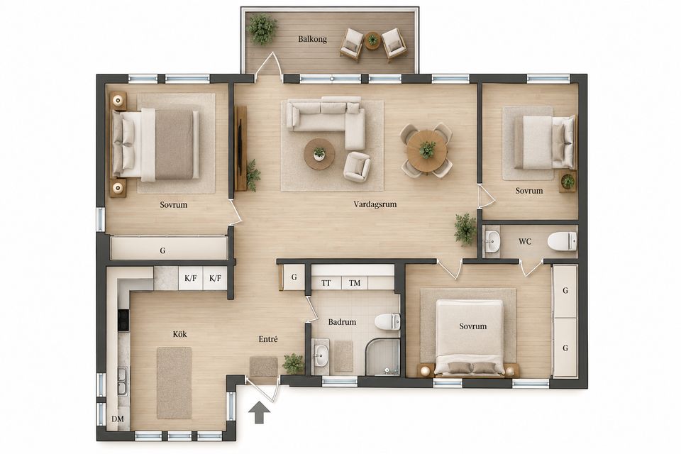 Bostadsrätt, Lungörtsvägen 1E, Åhus, Kristianstad