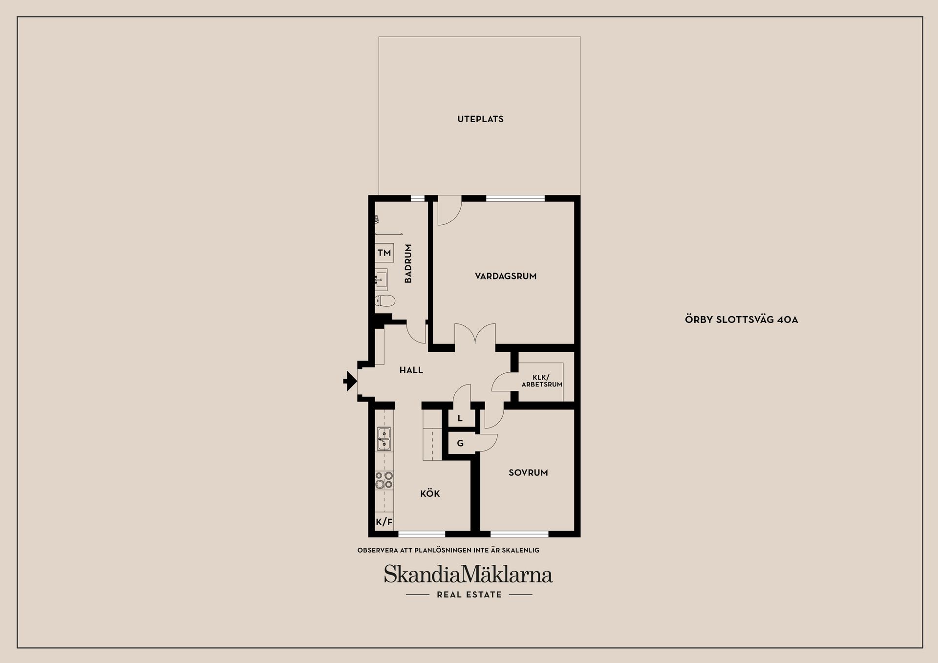 Bostadsrätt, Örby slottsväg 40A, Älvsjö - Örby Slott, Stockholm