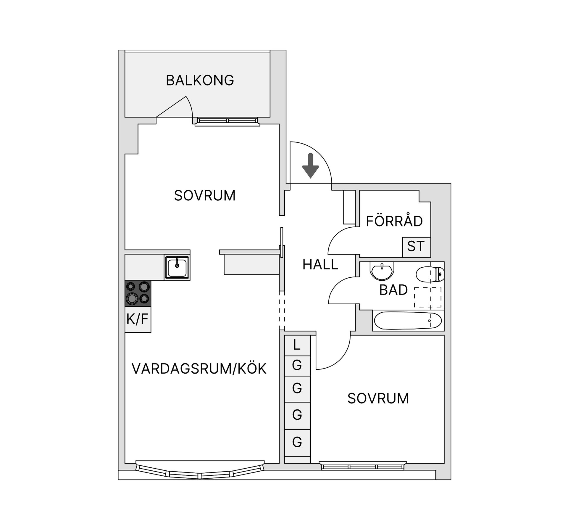 Bostadsrätt, Fatburs Brunnsgata 28, 4tr, Södermalm - Södra Station, Stockholm