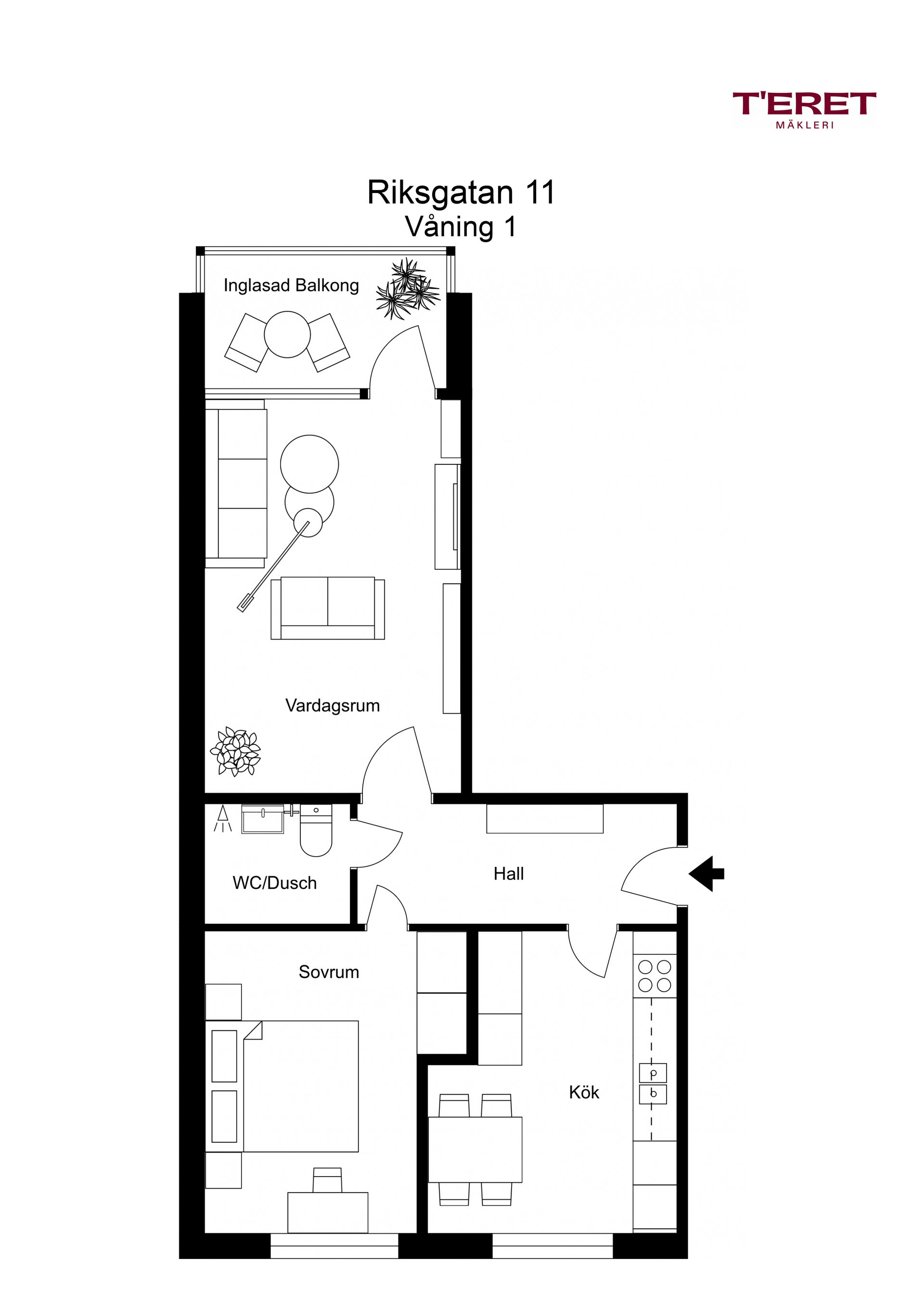 Bostadsrätt, Riksgatan 11, Sörberge, Timrå