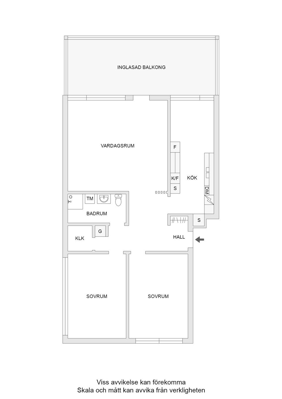Bostadsrätt, Klockargatan 6B, Klockartorpet, Västerås