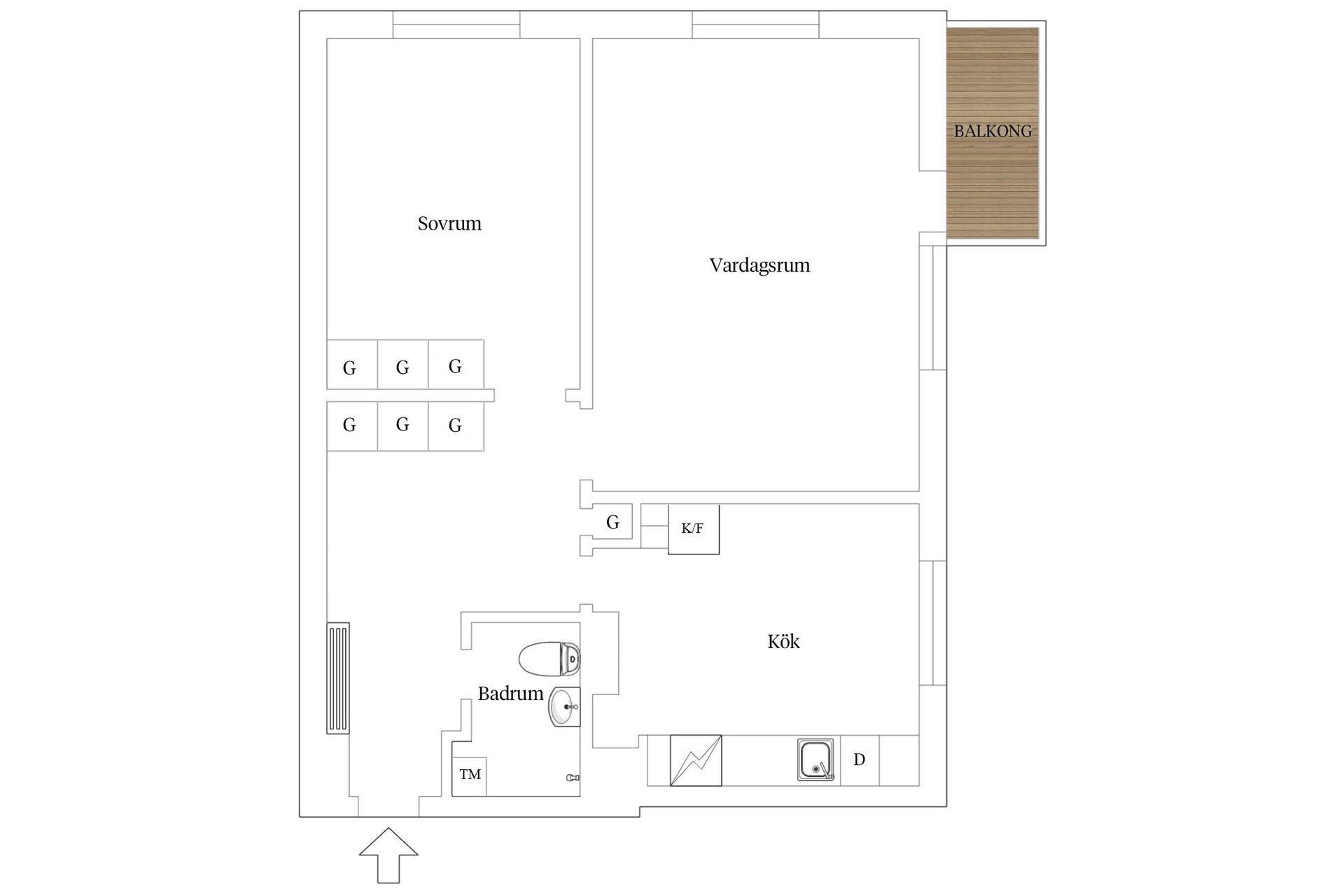 Bostadsrätt, Sicklingsvägen 3, 1 tr, Gubbängen, Stockholm