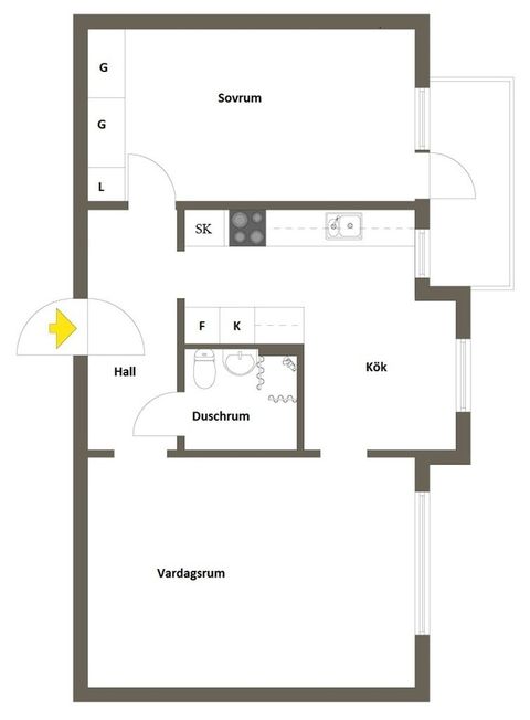 Bostadsrätt, Brunnshusgatan 29B, Härnön, Härnösand
