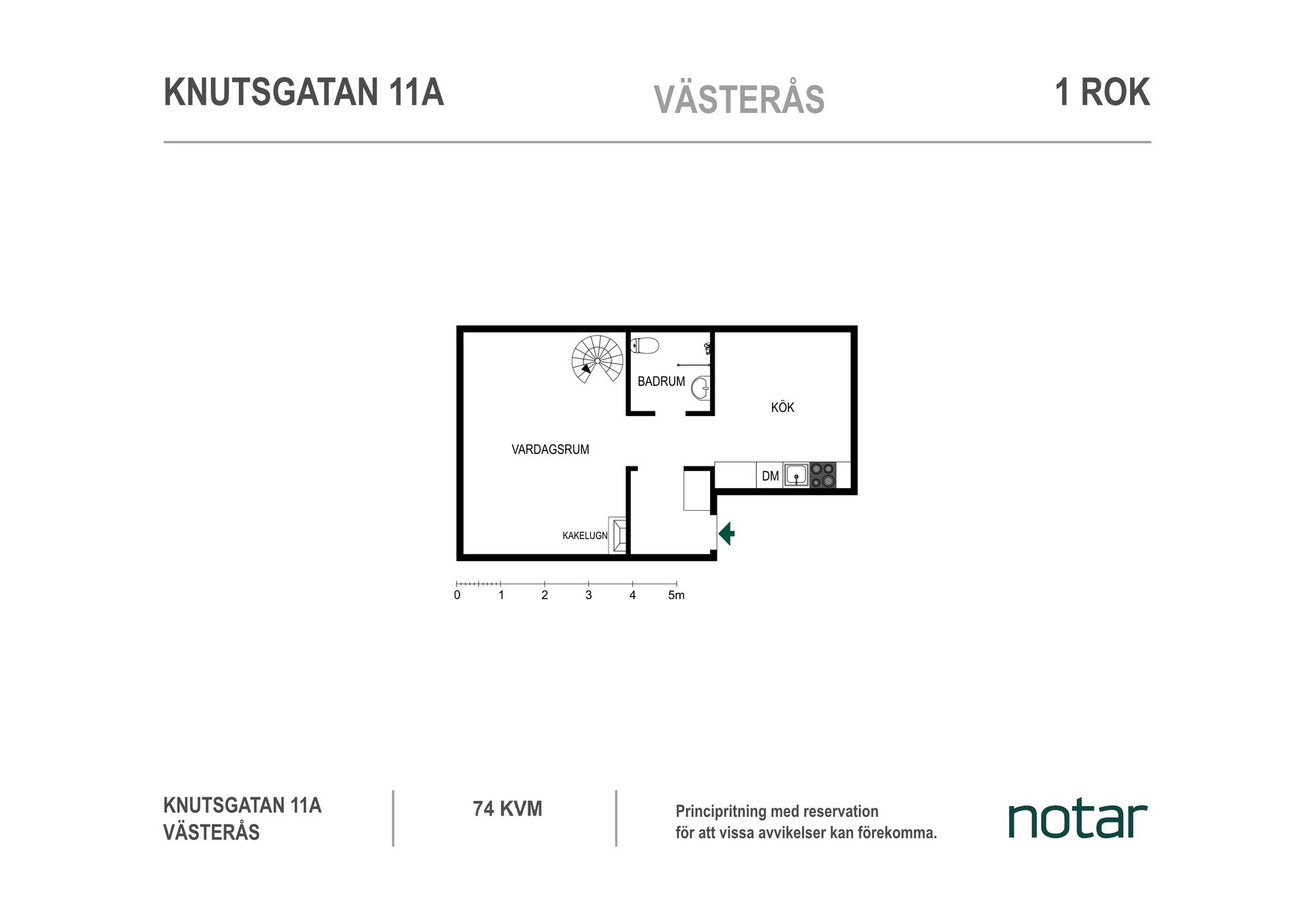 Bostadsrätt, Knutsgatan 11A, Centrum, Västerås