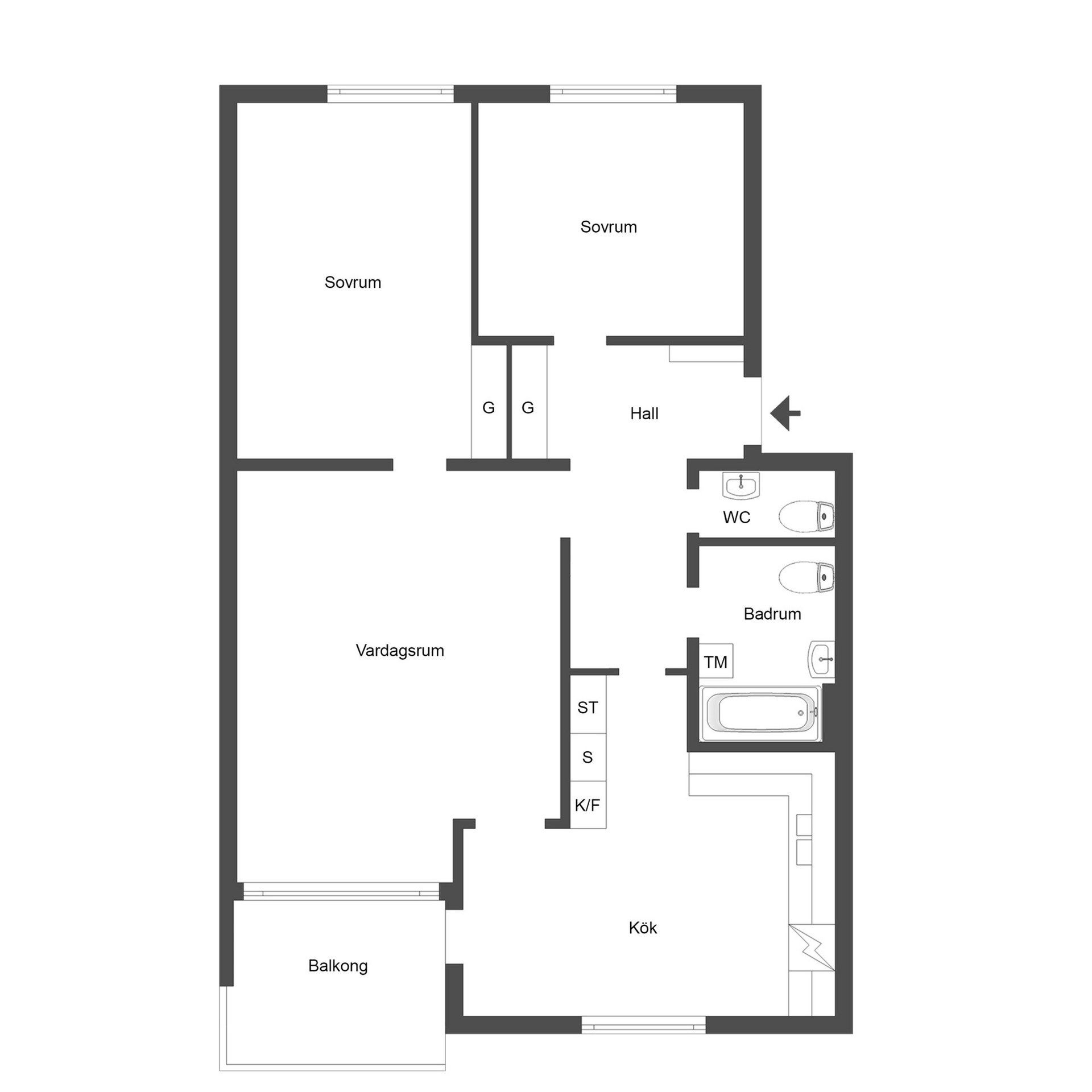 Bostadsrätt, Tomtebogatan 12A, Måsta, Eskilstuna
