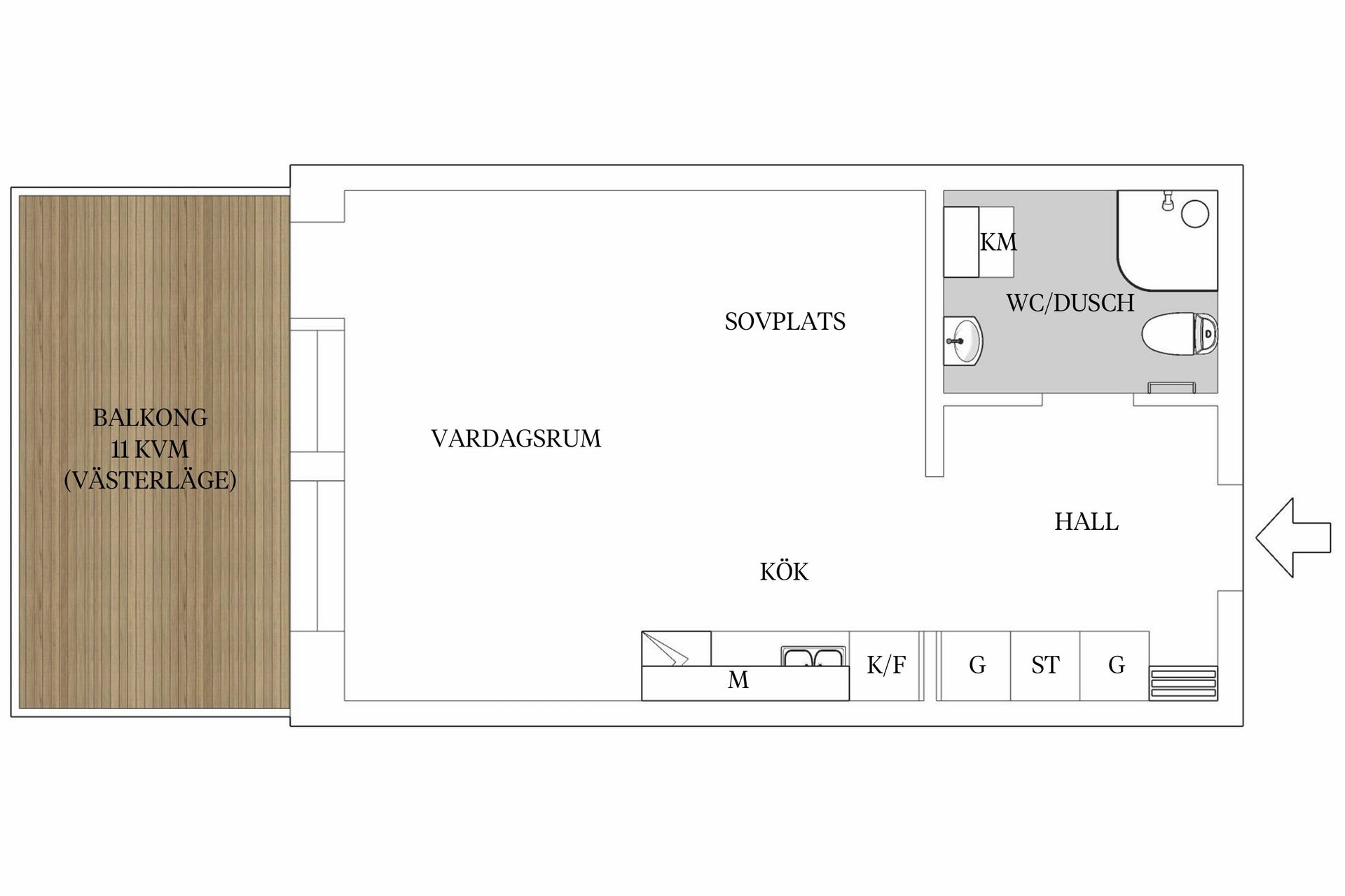 Bostadsrätt, Östra Holmgatan 4, Kålgården, Jönköping