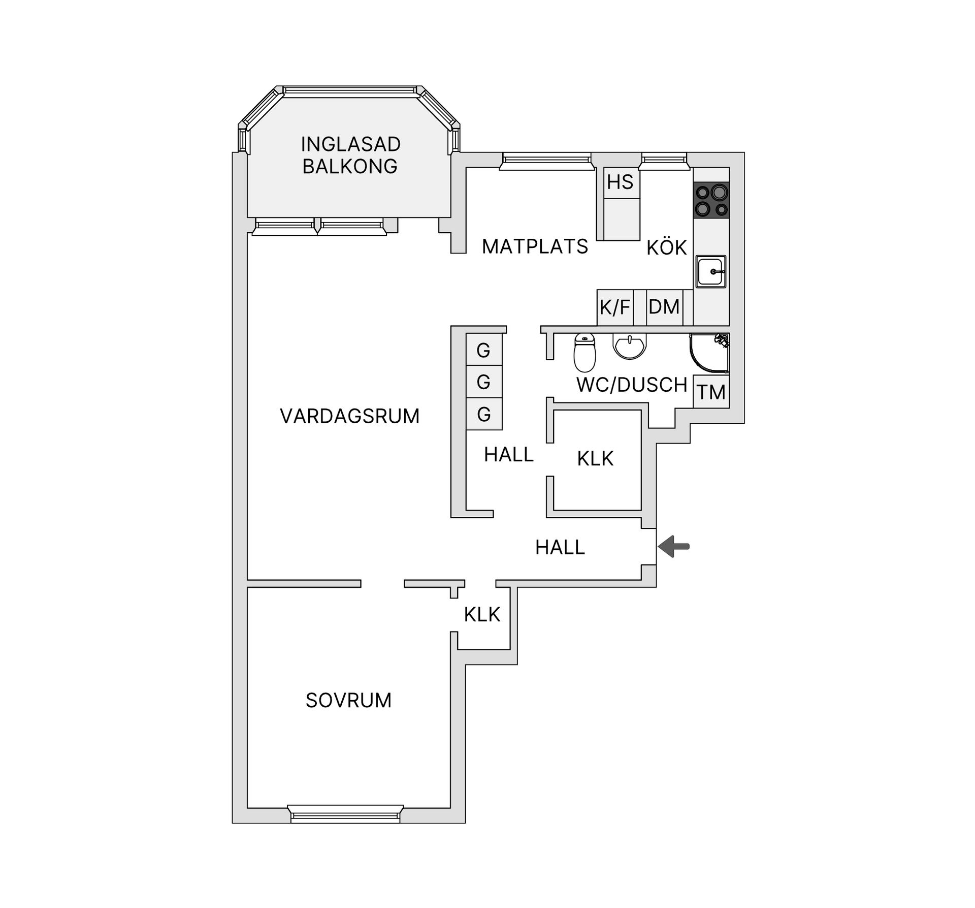 Bostadsrätt, Myggdalsvägen 8, 3tr, Tyresö Centrum, Tyresö