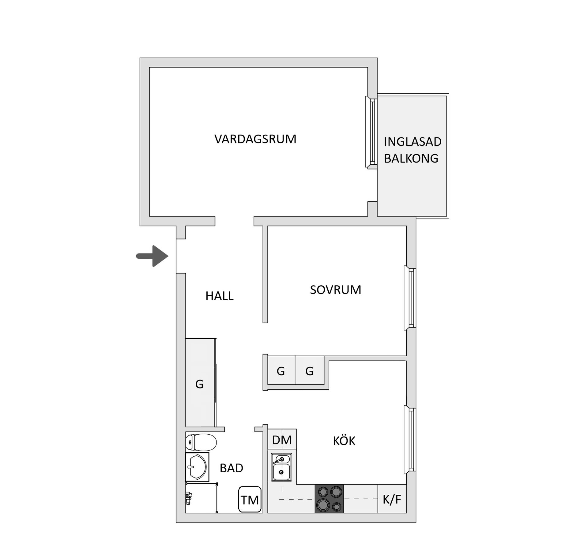 Bostadsrätt, Torsgatan 15B, Alhem, Skellefteå