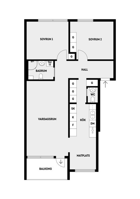 Bostadsrätt, Marknadsvägen 83, Täby Centrum, Täby