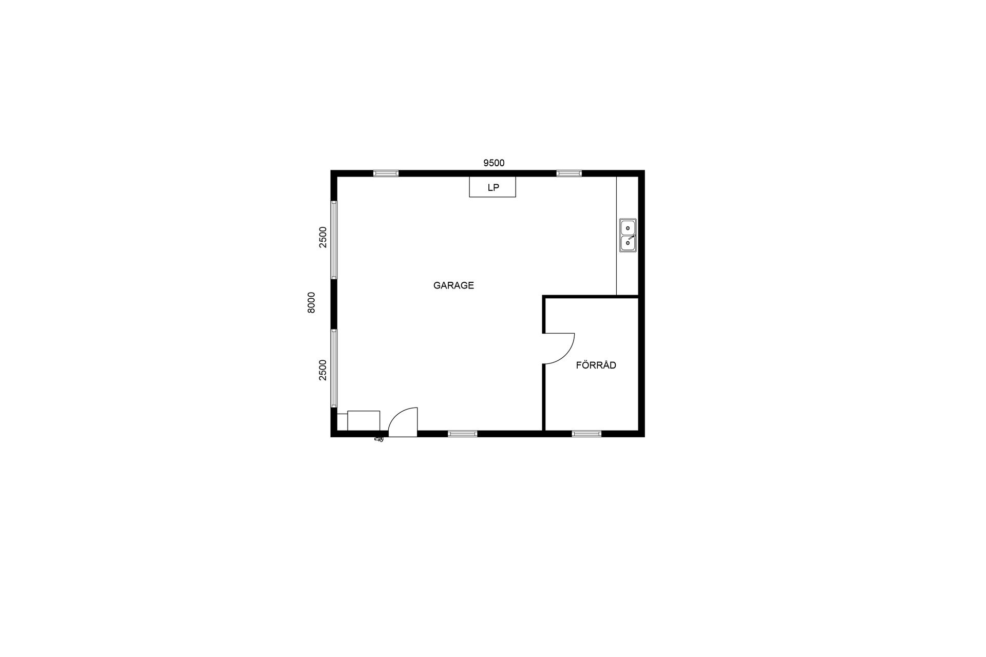 Villa, Skarstad Kyrkskolan 1, Vara