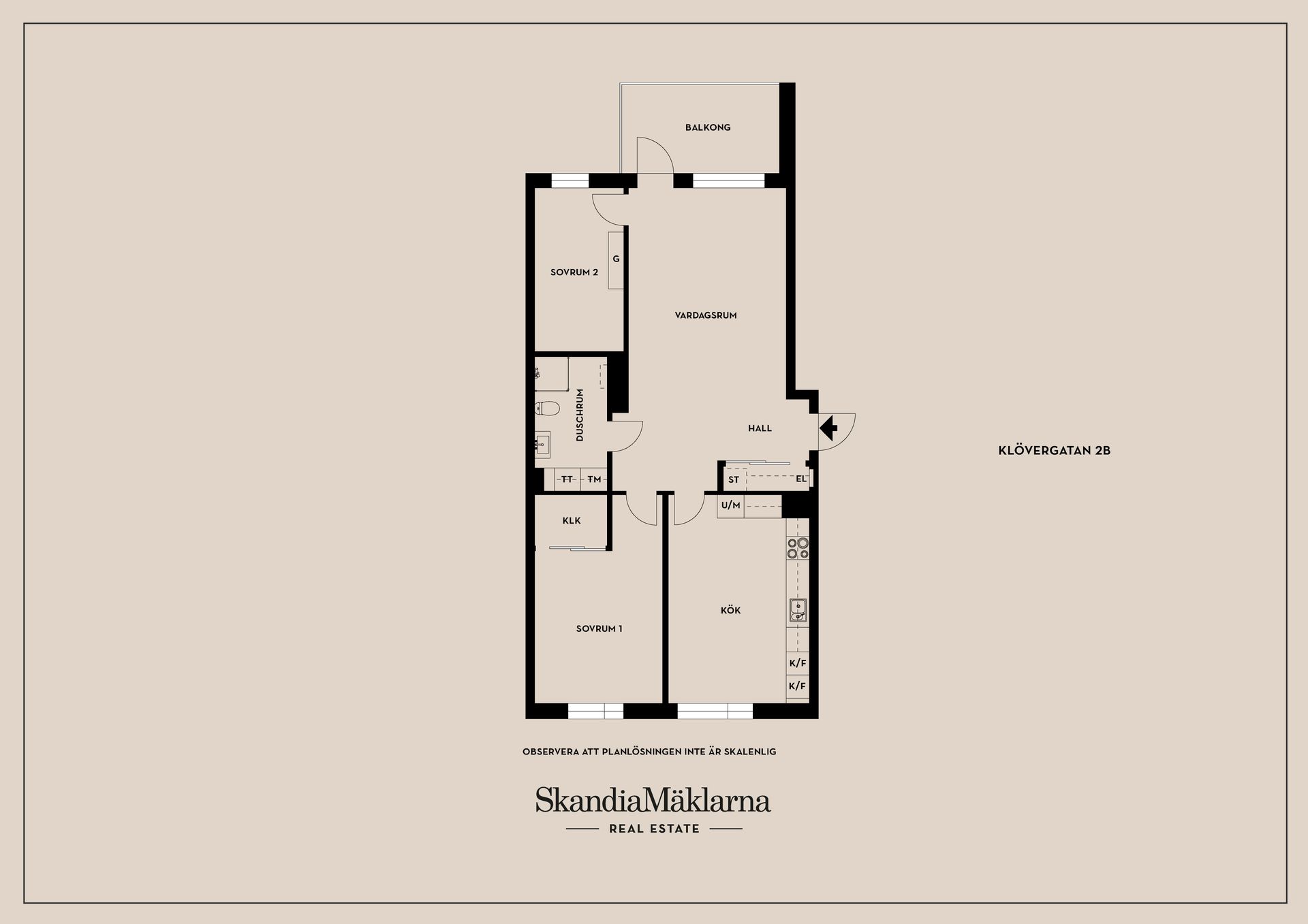 Bostadsrätt, Klövergatan 2B, Centralt/Tannefors, Linköping