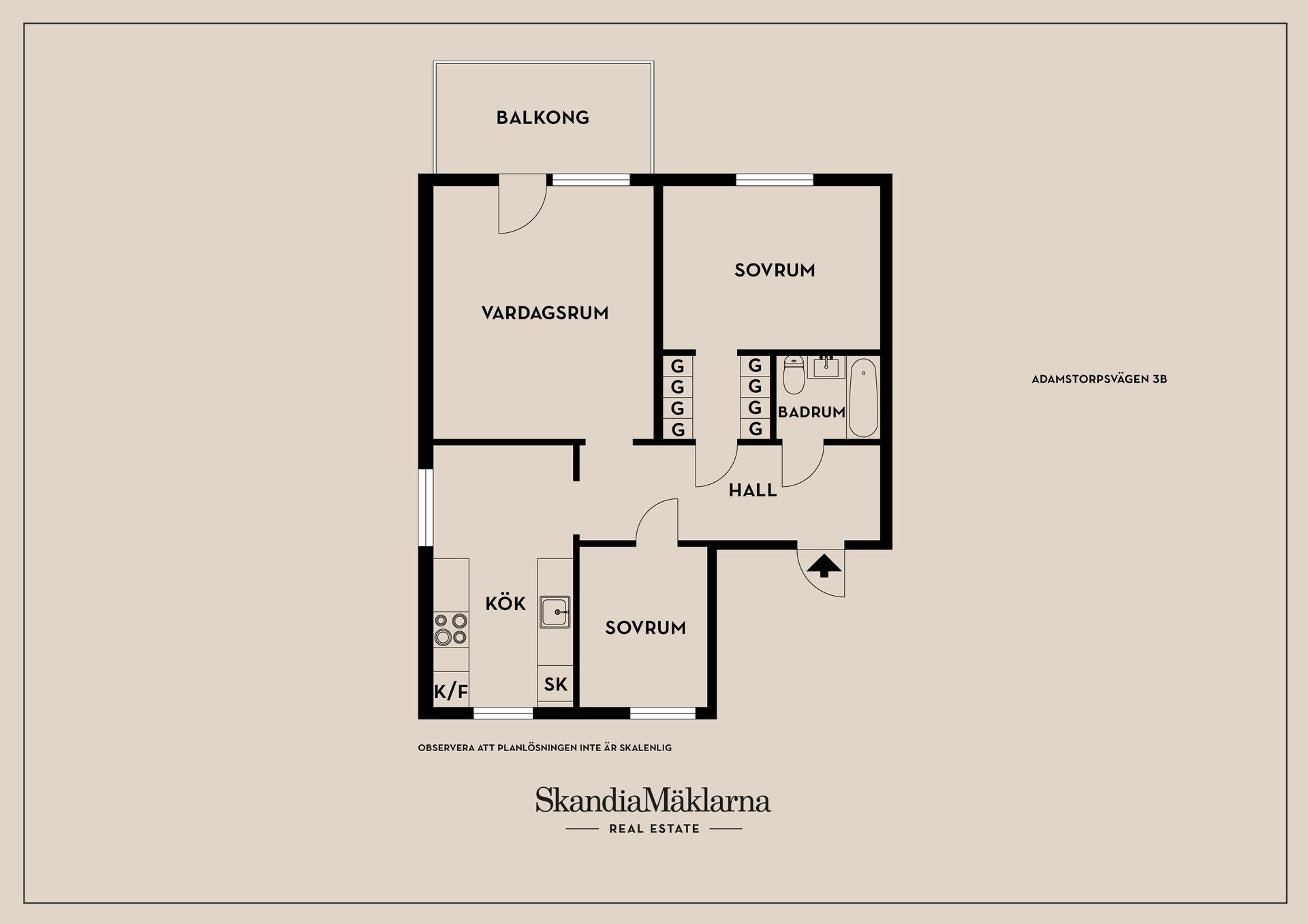 Bostadsrätt, Adamstorpsvägen 3B, Ljungsbro, Linköping