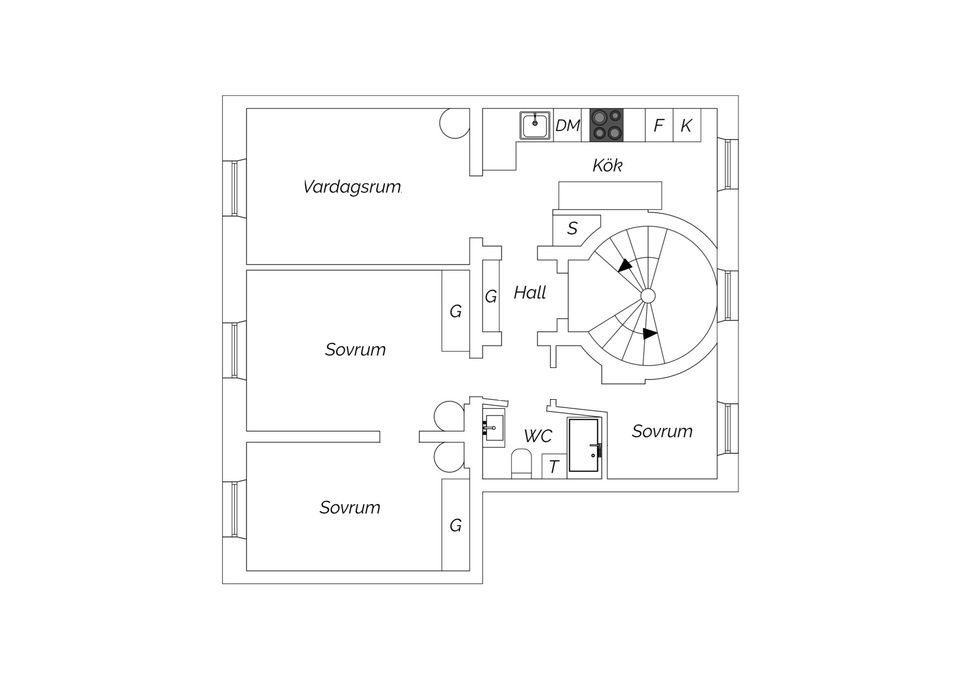 Bostadsrätt, Vårgatan 3C, Midsommarkransen, Stockholm