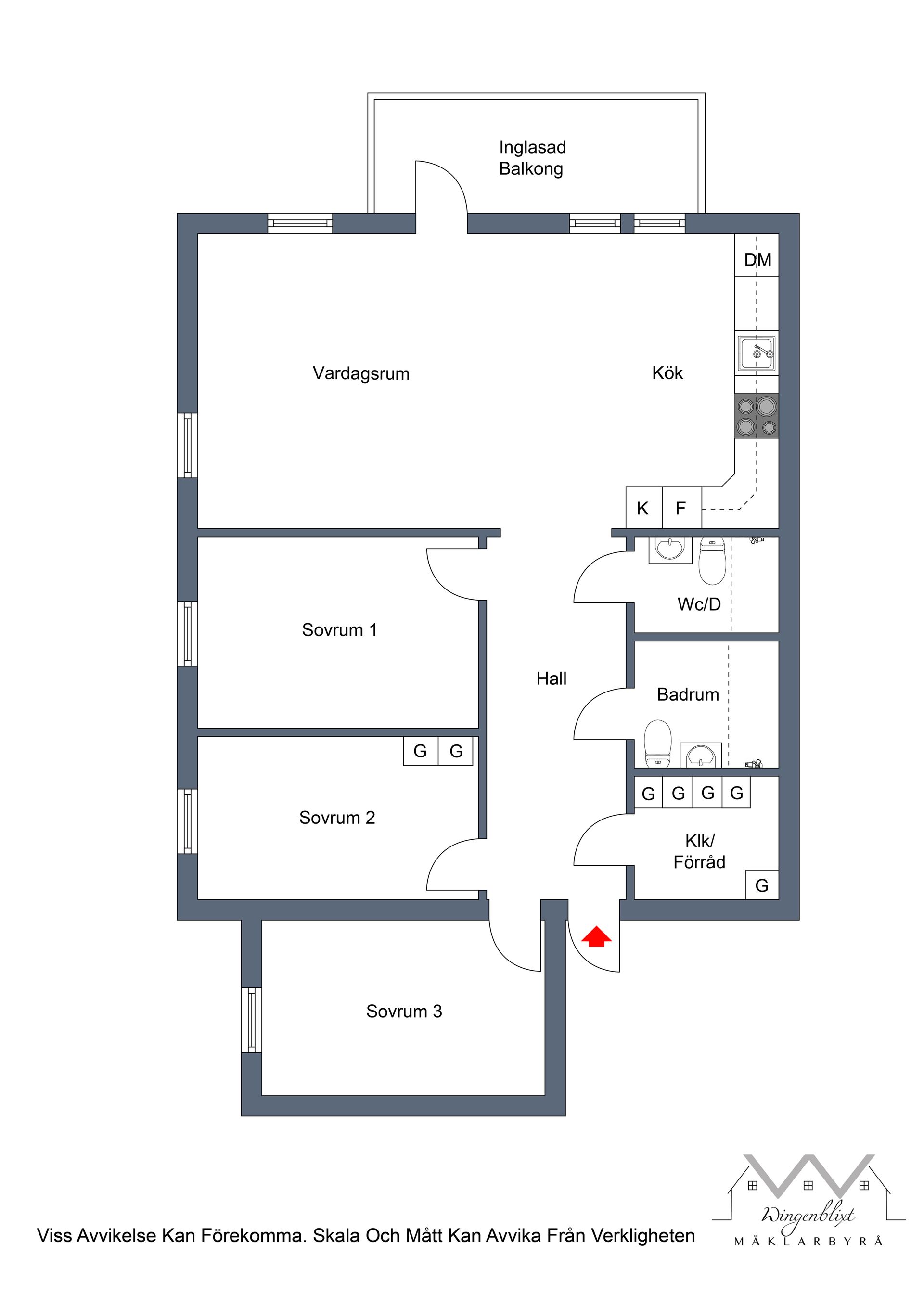 Bostadsrätt, Kornettstigen 7, 3 tr, Södra Brunna, Upplands-Bro