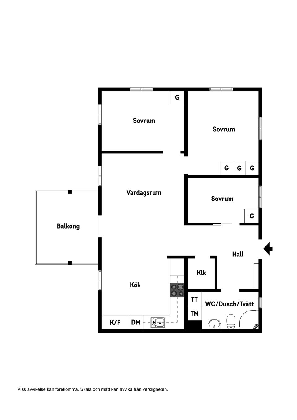 Bostadsrätt, Barkaregatan 26D, Näsby, Örebro