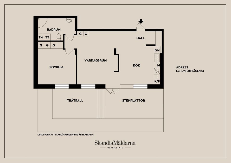 Bostadsrätt, Schlytersvägen 59, Aspudden, Stockholm