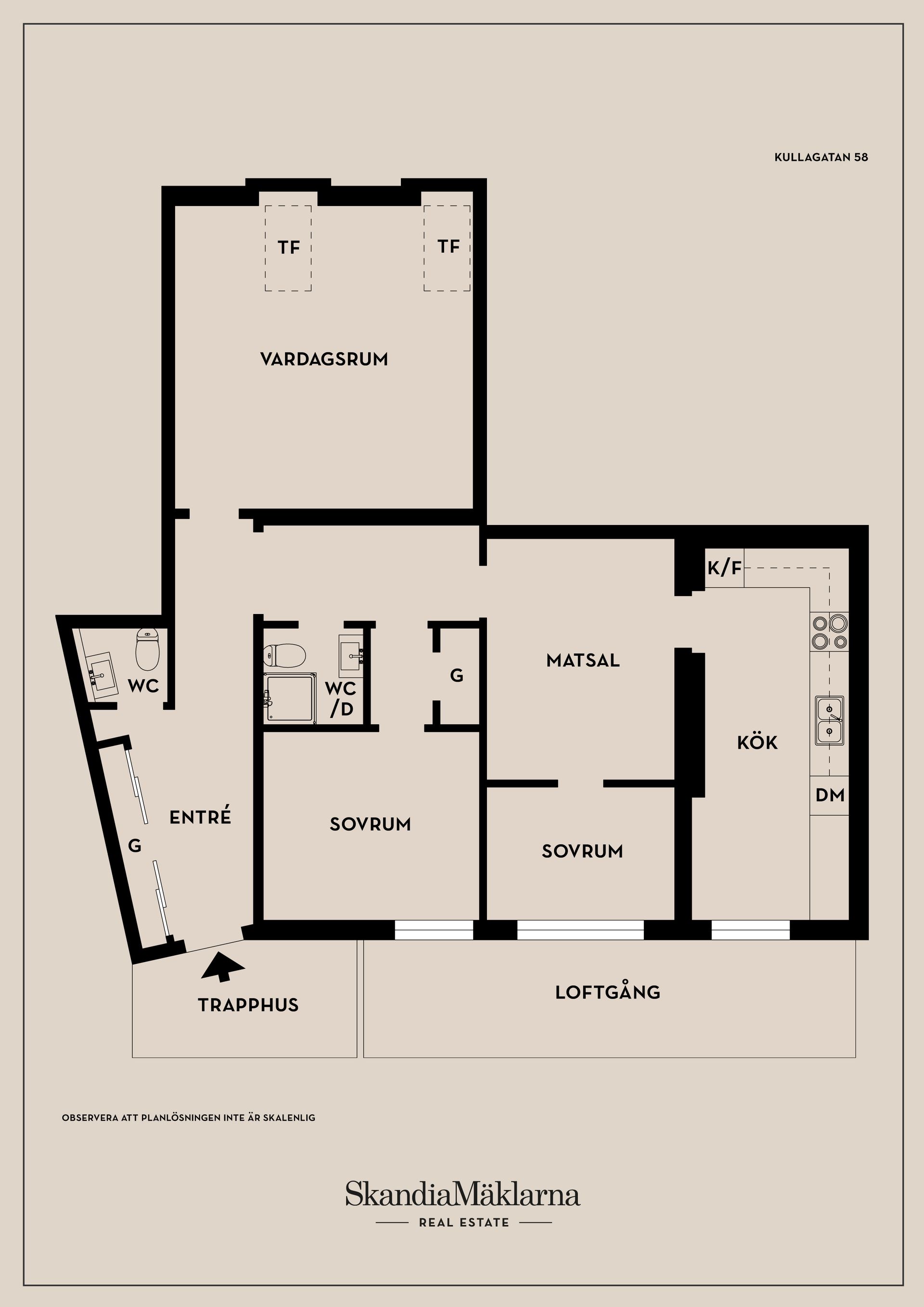 Bostadsrätt, Kullagatan 58, Centrum, Helsingborg