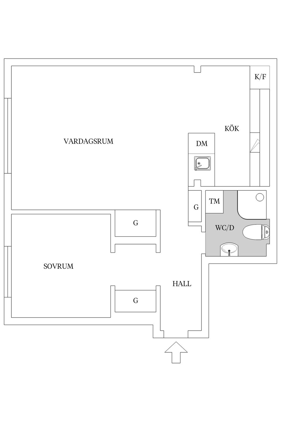Bostadsrätt, Odelbergsvägen 30, 1tr, Enskede - Enskede Gård, Stockholm
