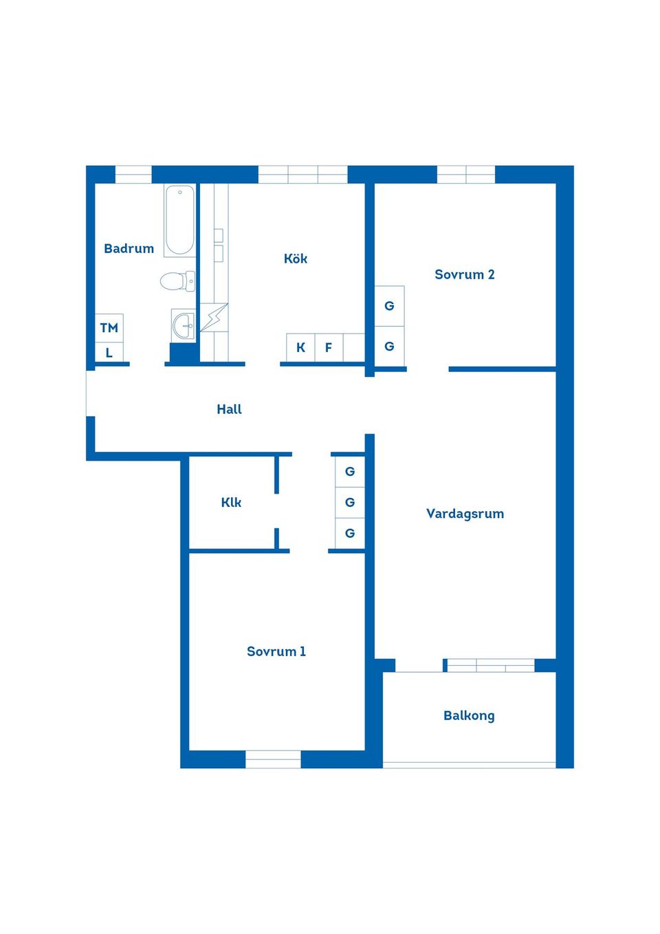 Bostadsrätt, Södra Kopparslagargatan 31, Södertull, Gävle