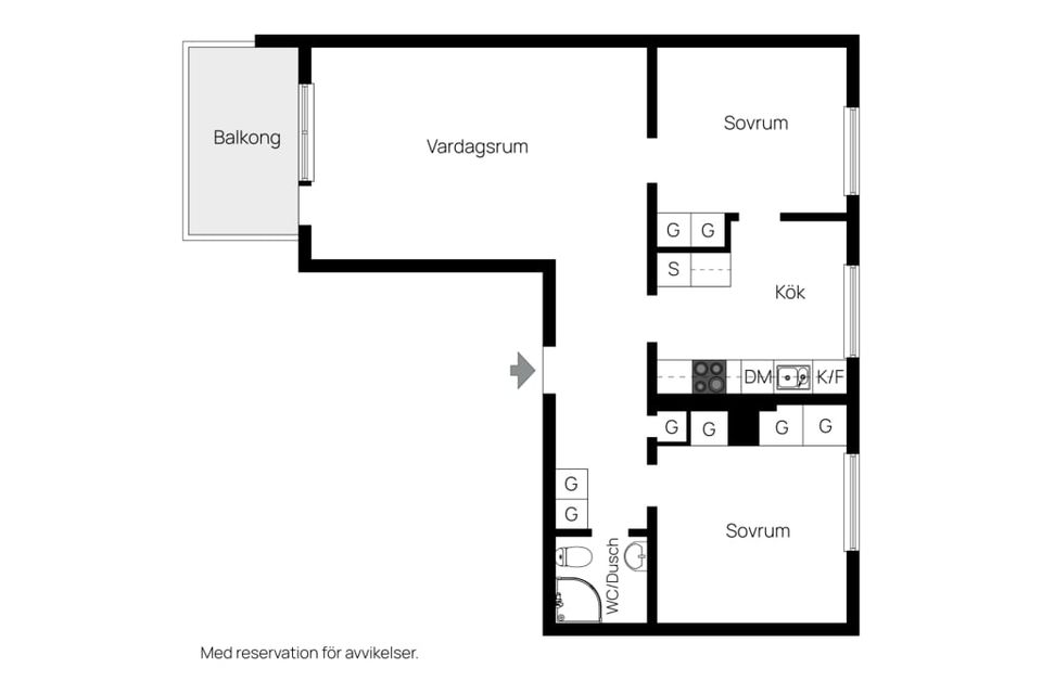 Bostadsrätt, Georgsgatan 1, Centralt väster, Halmstad