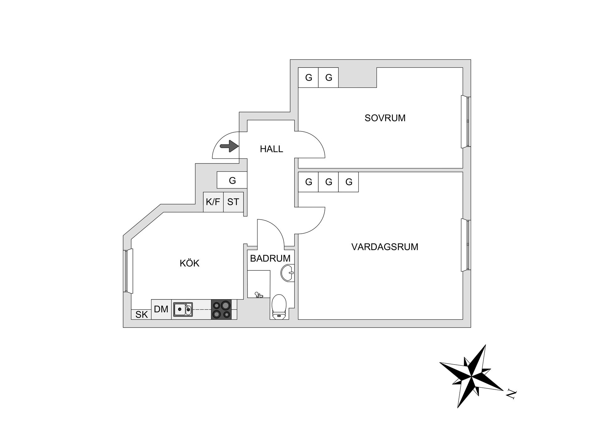 Bostadsrätt, Krokslättsgatan 3B, Krokslätt, Mölndal