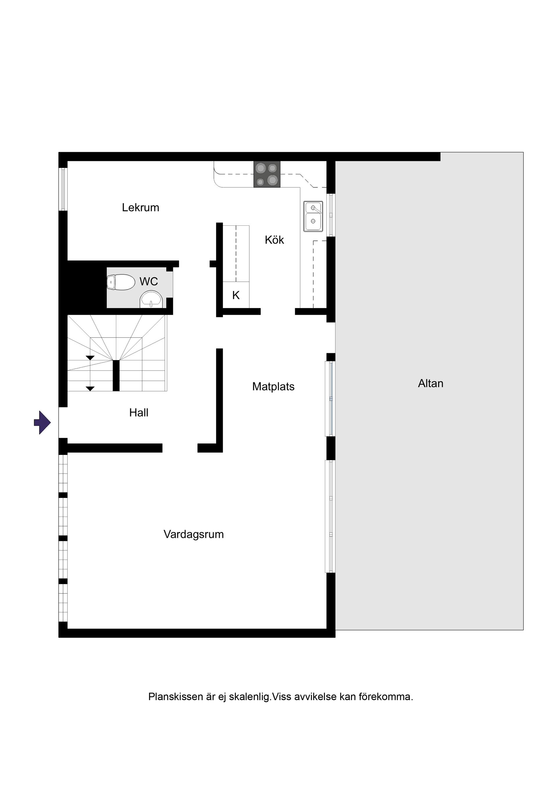 Radhus, Ljunggatan 7A, Nyatorp, Halmstad