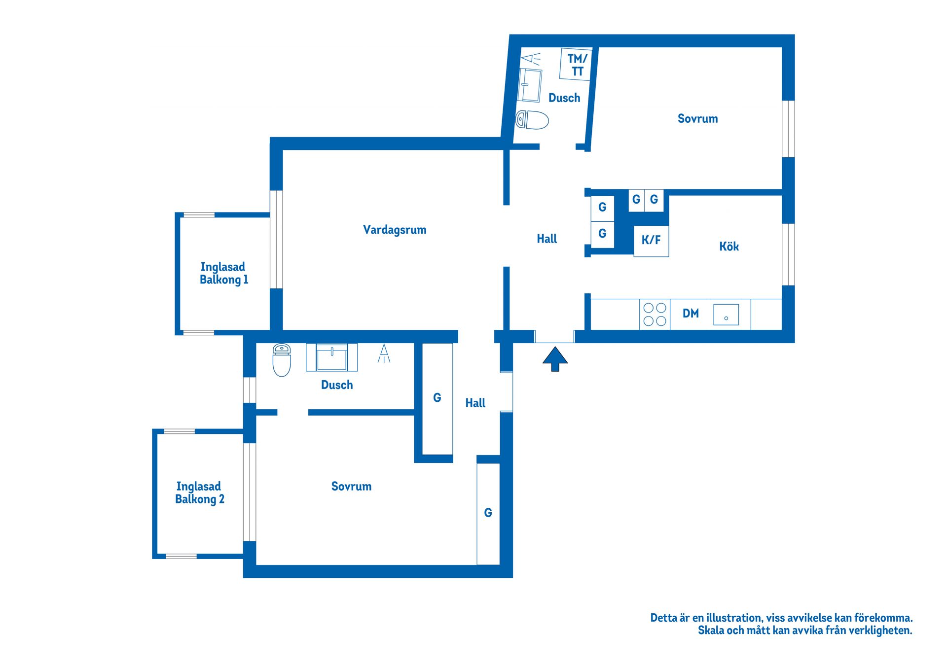 Bostadsrätt, Malmgatan 6B, Katrineholm Centralt, Katrineholm