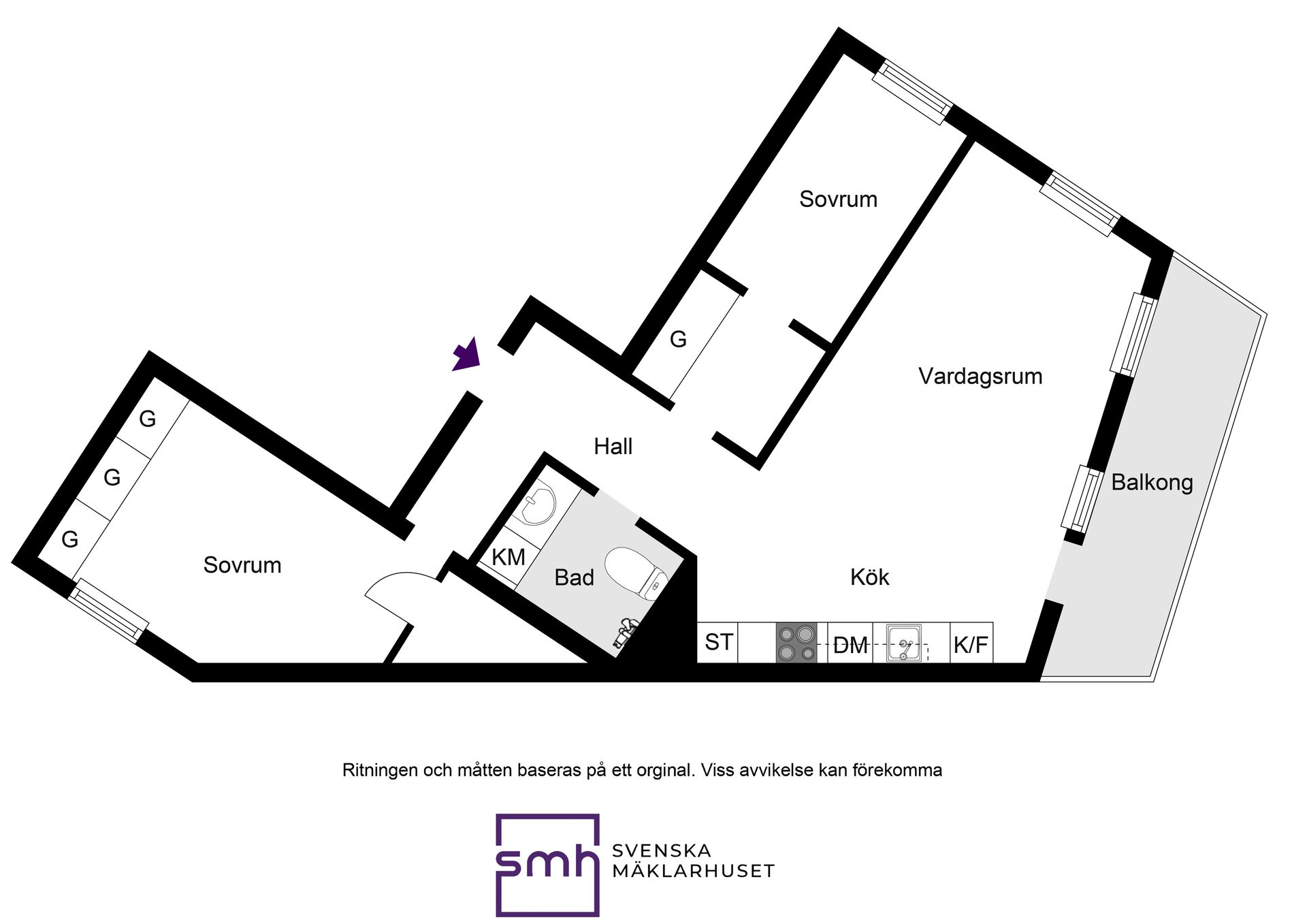 Bostadsrätt, Kratsbodavägen 50B, Bromma / Mariehäll, Stockholm