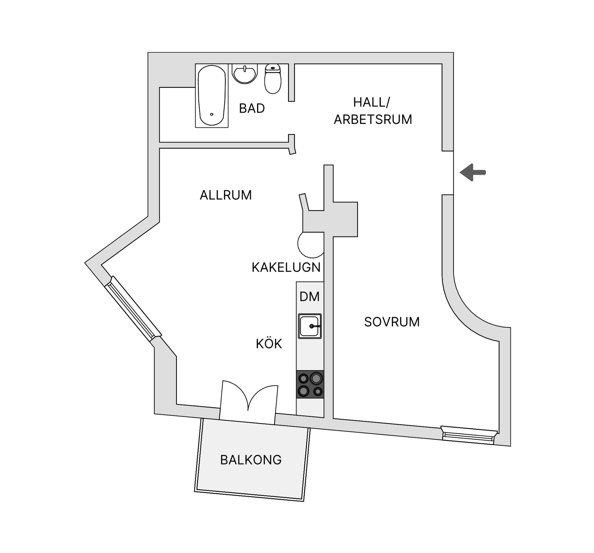 Bostadsrätt, Nordhemsgatan 68B, Linné, Göteborg