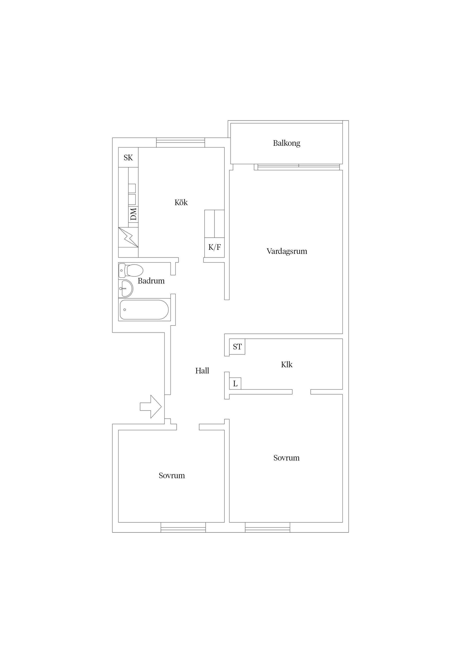 Bostadsrätt, Granitvägen 17B, Eriksberg, Uppsala
