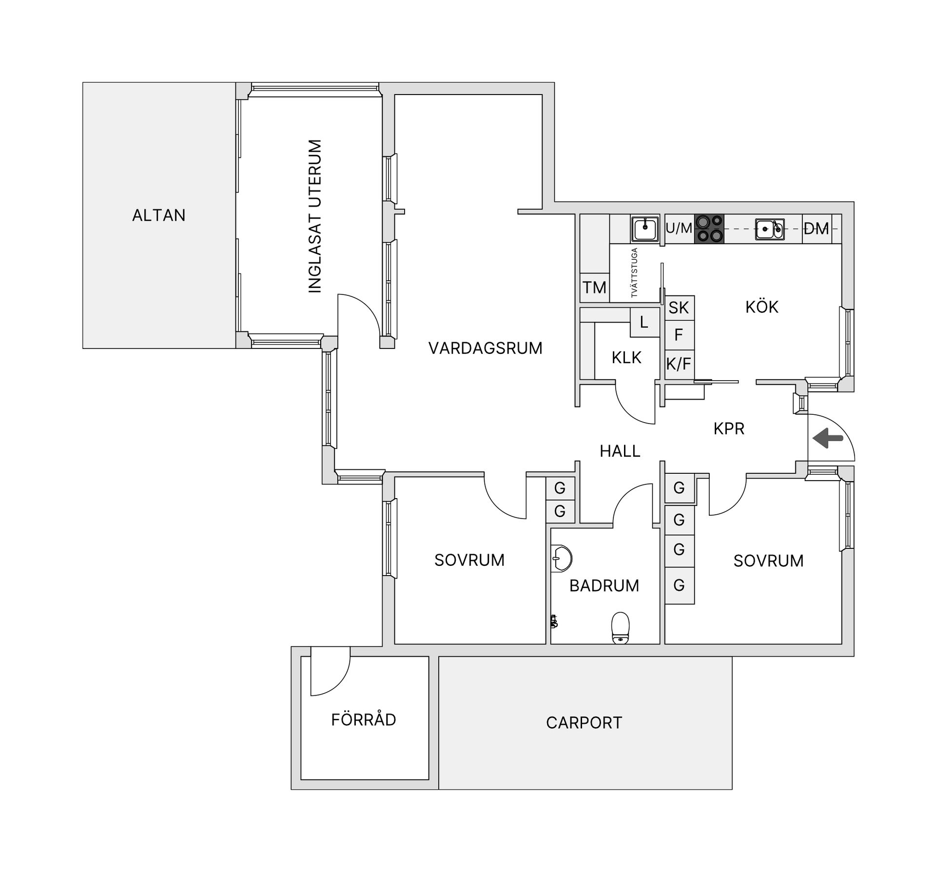 Radhus, Mariehovsvägen 2, Norrmalm, Skövde