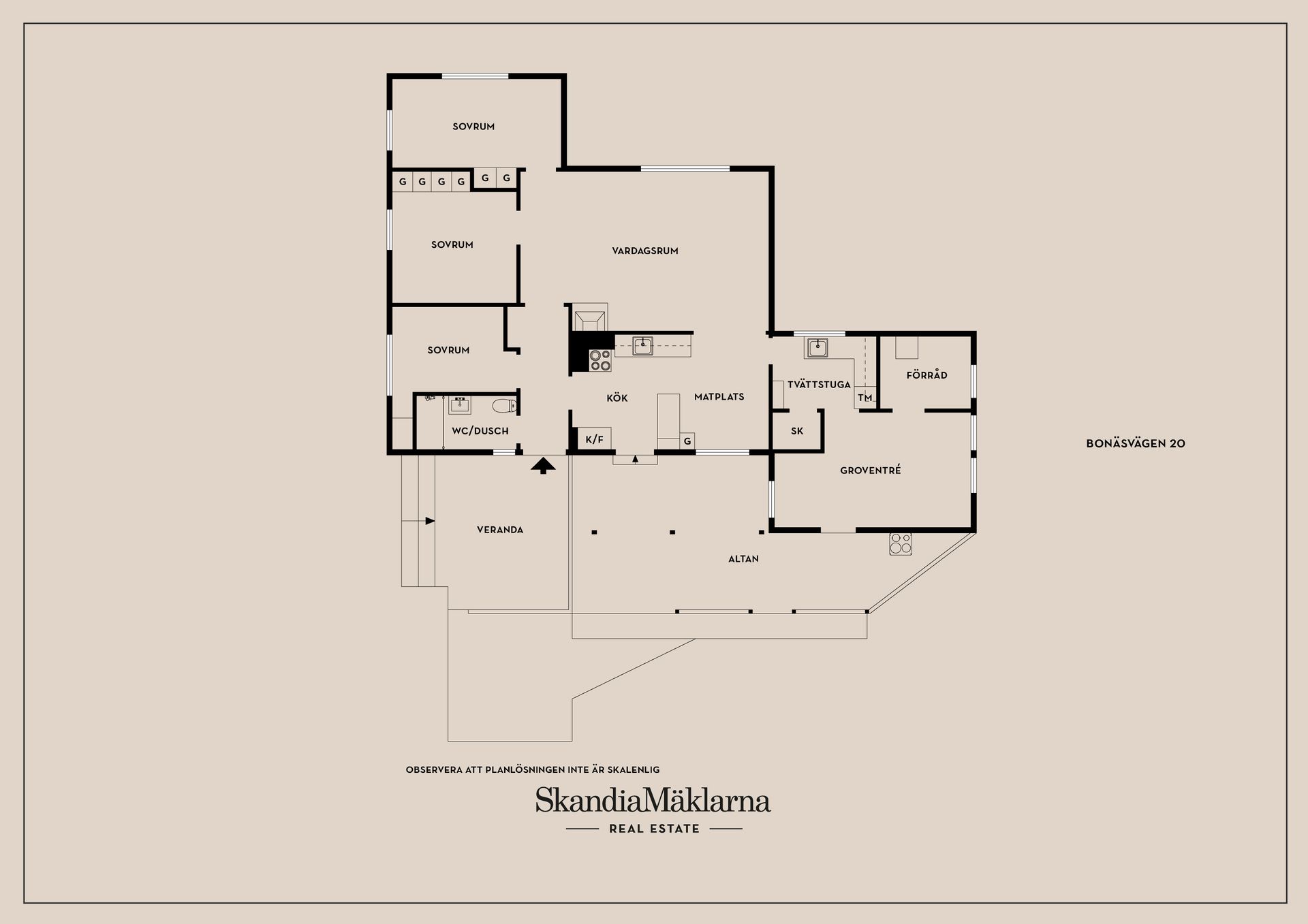 Villa, Bonäsvägen 20, Bestorp, Linköping