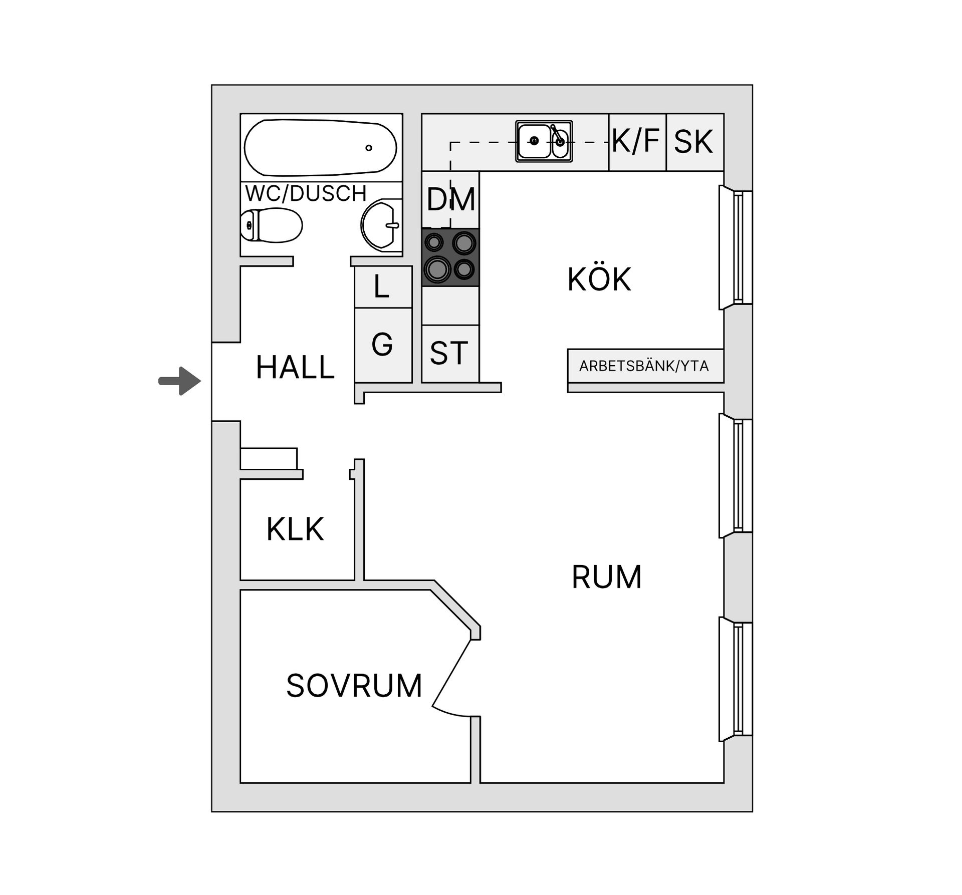 Bostadsrätt, Stockrosgatan 25, Ekhagen, Jönköping
