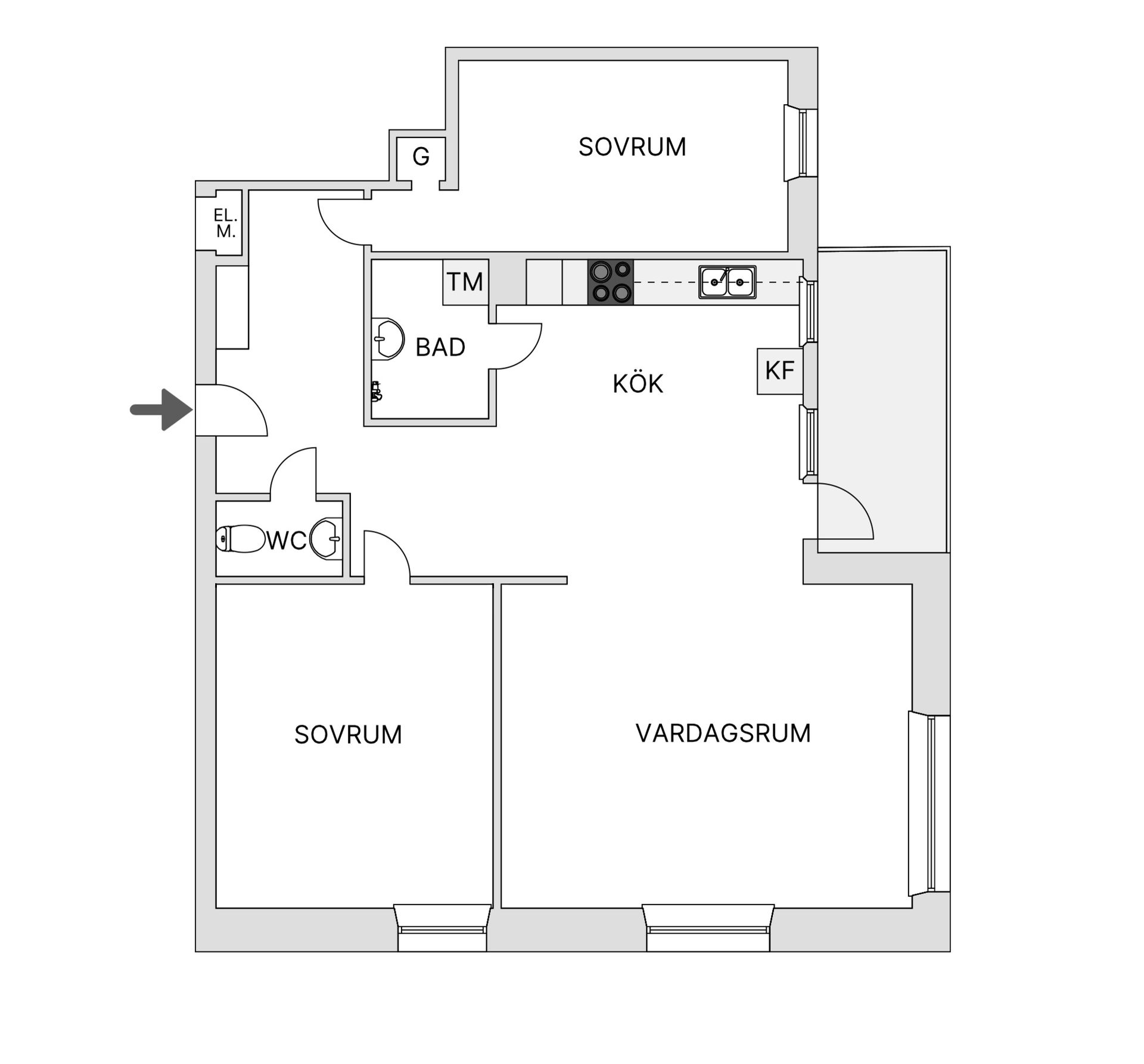 Bostadsrätt, Getbergsvägen 11, Morön, Skellefteå