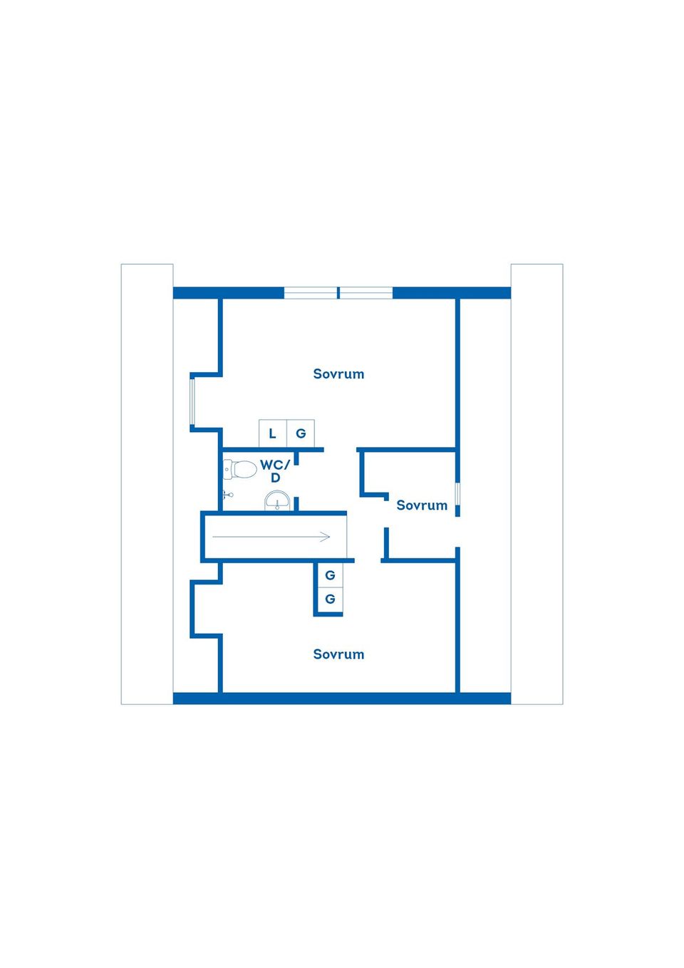 Radhus, Sjögärdsgatan 68A, Ingsberg, Nässjö