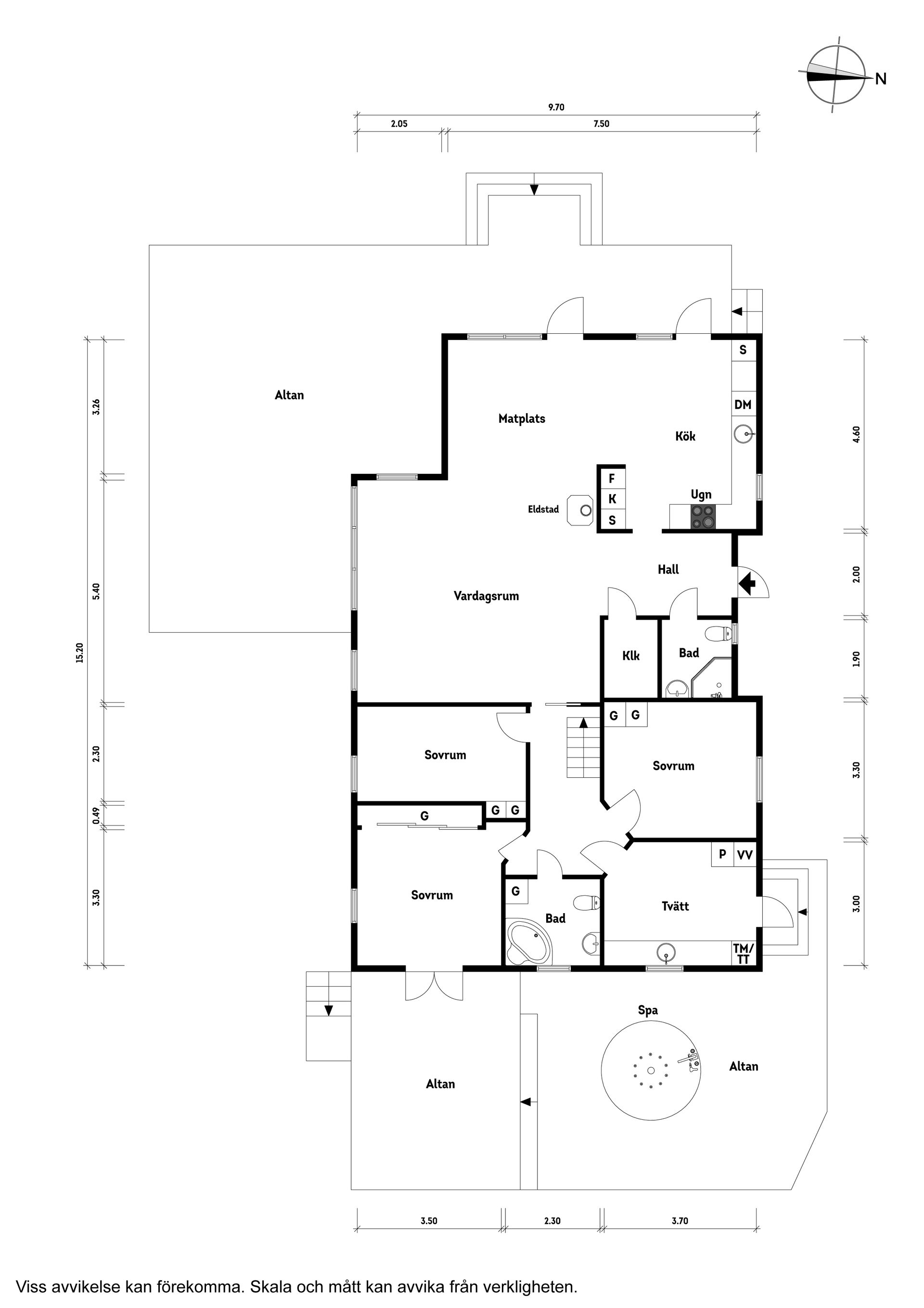 Villa, Södra Nääsgränsvägen 20, Floda-Hyltorna, Lerum