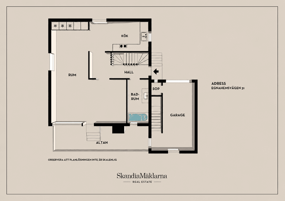 Villa, Egnahemsvägen 31, Avesta