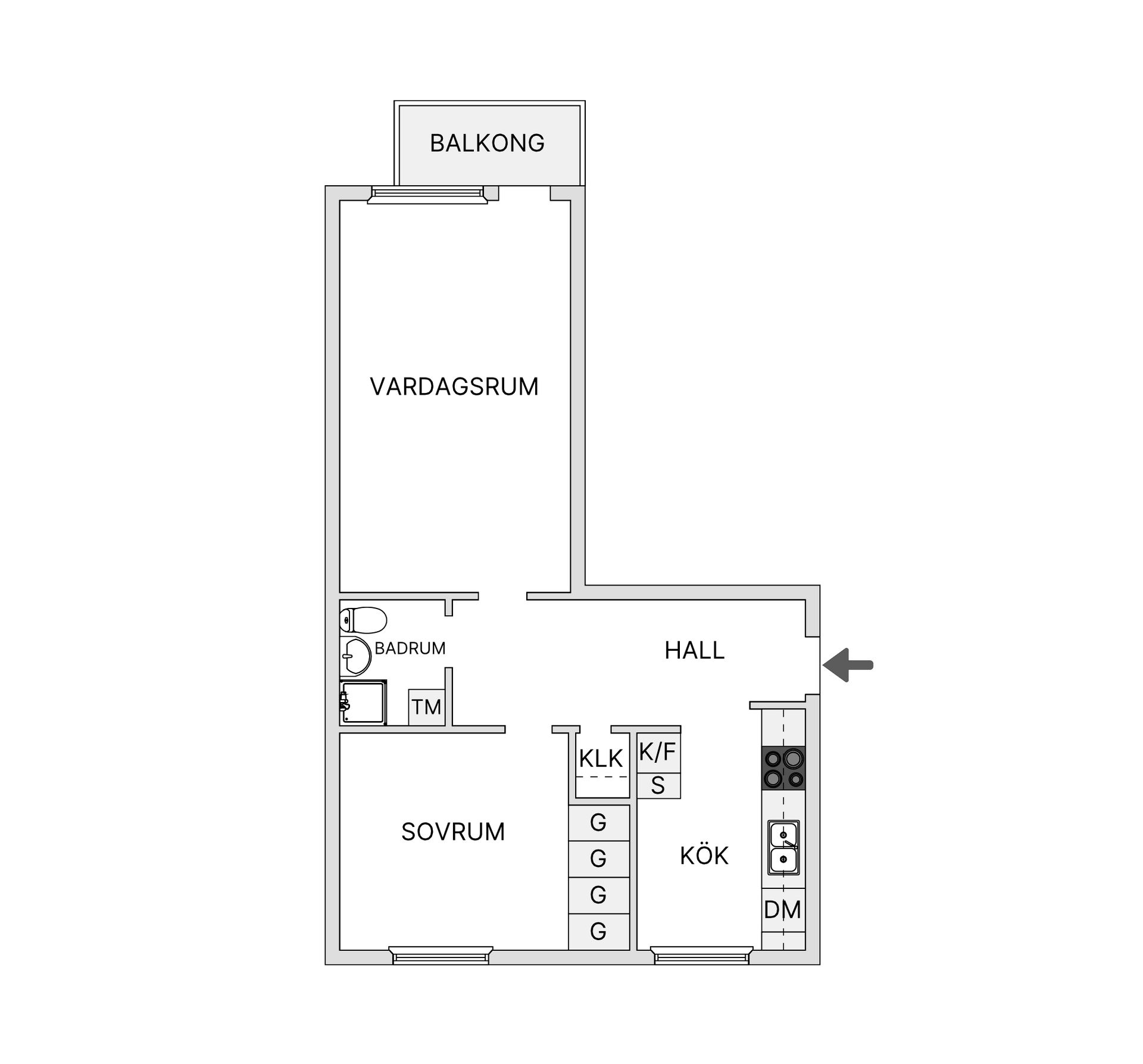 Bostadsrätt, Årstagatan 15, Salabacke, Uppsala