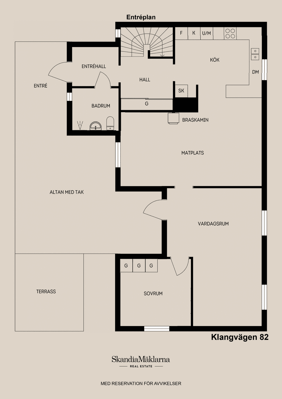Villa, Klangvägen 82, Klangberget, Sandviken
